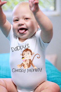 Daddy's Cheeky Monkey Bodysuit