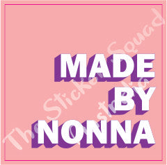 Made By Nanna - 2cm Square Iron on sewing labels