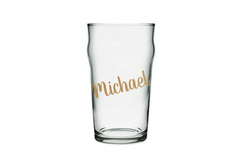 Personalised Groomsman Pint Glass, Wedding Beer glass, Best man gift, Bridal Part Gift, Pint beer glass, Gift for him, custom beer pint