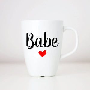 Cute Valentines Day Mug, personalised mug with heart, valentines day gift, coffee mug, gifts for him, gift for girlfriend