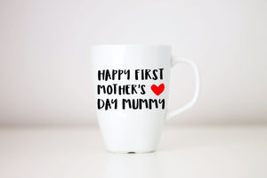 First Mothers Day mug, Mothers day coffee mug, gift for Mum, 1st mothers day, mum coffee mug happy first mothers day, porcelain cup, tea cup